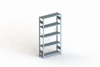 Steckregal CLIP 230 S3 H2000xB1000xT300mm Grundregal verz.5 Stahlböden META