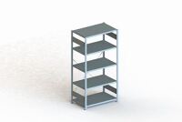 Steckregal CLIP 230 S3 H2000xB1000xT600mm Grundregal verz.5 Stahlböden META