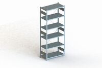 Steckregal CLIP 230 S3 H2500xB1000xT500mm Grundregal verz.6 Stahlböden META