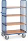 Etagenwagen L1169xB609xH1800mm Trgf.600kg 4 Etg.Stirnwand m.Streben FETRA