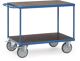 Tischwagen 2 Ladeflächen L850xB500mm brillantblau Trgf.500kg FETRA