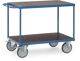 Tischwagen 2 Ladeflächen L850xB500mm brillantblau Trgf.500kg FETRA
