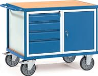 Werkstattwagen, NW-Nr.: 8000356007 H900xB709xT1197mm, lichtgrau brillantblau Schubl.xH, 1x105,2x120,1x180mm FETRA  