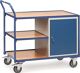 Tischwagen 2632 3 Ladeflächen L1000xB600mm brillantblau Trgf.300kg m.1 Schrank