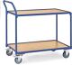 Tischwagen 2742 2 Ladeflächen L1000xB600mm blau Trgf.300kg Bügel senkr.FETRA
