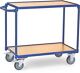 Tischwagen 2940 2 Ladeflächen L850xB500mm blau Trgf.300kg Bügel waager.FETRA