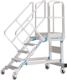 Plattformtreppe fahrb.Stufenbreite 1000mm senkr.H.max.4250mm A.3185mm ZARGES