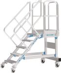 Plattformtreppe fahrb.Stufenbreite 800mm senkr.H.max.4250mm A.3185mm ZARGES