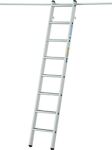 Regalleiter Alu.12 Stufen senkr.Einhänge-H.min/max2830-3350mm Einhänge-H.angeben