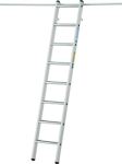 Regalleiter Alu.6 Stufen senkr.Einhänge-H.min/max1310-1780mm Einhänge-H.angeben