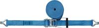 Zurrgurt DIN EN 12195-2 L.8m B.50mm m.Ratsche+Spitzh.LC U 5000 daN TECWERK