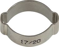 Schlauchklemme 2-Ohr VA, NW-Nr.: 8000367364 1.4301 (W4), Spannber.20-23mm 10St./Beutel RIEGLER  