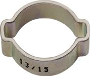 Schlauchklemme 2-Ohr STA, NW-Nr.: 8000367371 glanzverzinkt (W1), Spannber.14-17mm 10St./Beutel RIEGLER  