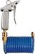 Spiralschlauch-Pistolen-S, NW-Nr.: 8000369110 et ID 6mm AD 8mm L.5m, blau Kuppl.DN 7,2 PROMAT