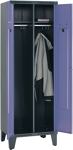 Garderobenschrank m.Füßen H1850xB625xT500mm lichtgrau/lichtgrau 1 dop.Abt.