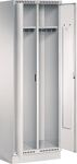 Garderobenschrank m.Sockel H1800xB625xT500mm lichtgrau 1 dop.Abt.TECWERK
