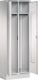 Garderobenschrank m.Sockel H1800xB625xT500mm lichtgrau 1 dop.Abt.TECWERK