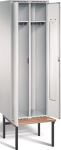 Flügeltürenschrank H1950xB950xT400mm lichtgrau/lichtgrau 4 BD TECWERK