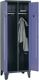 Garderobenschrank m.Füßen H1850xB1225xT500mm lichtgrau/lichtgrau 2 dop.Abt.