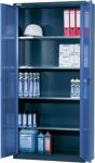 Garderobenschrank m.Füßen H1850xB625xT500mm lichtgrau/ lichtgrau 2 Abt.TECWERK