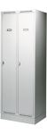 Regalschrank H2000xB690xT285mm grau/blau 15Fachb.m.Türen 28xMK4,54xMK5 TECWERK
