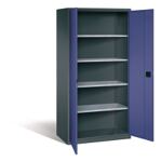 Flügeltürenschrank H1950xB950xT600mm grau/taubenblau NCS 4 BD TECWERK