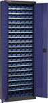 Regalschrank H2000xB690xT285mm grau/blau NCS 18Fachböden m.Türen 114xMK5 TECWERK