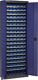 Regalschrank H2000xB690xT285mm grau/blau NCS 18Fachböden m.Türen 114xMK5 TECWERK