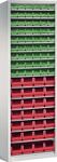 Regalschrank H2000xB690xT285mm l.grau 15Fachböden o.Türen 28xMK4,54xMK5 TECWERK