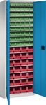 Regalschrank H2000xB690xT285mm lichtgrau/blau 15Fachb.m.Türen 28xMK4,54xMK5 TW