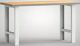 Werkbank B1500xT700xH840mm Buche Multiplex lichtgrau