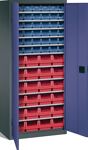 Regalschrank H1600xB690xT285mm grau/taubenblau 11Fachb.m.Türen 24xMK4,36xMK5 TW