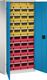 Regalschrank H1600xB690xT285mm lichtgrau/lichtblau 9Fachb.m.Türen 40xMK4 TECWERK