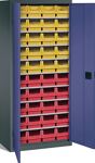 Regalschrank H1600xB690xT285mm grau/taubenblau NCS 9Fachb.m.Türen 40xMK4 TECWERK