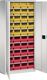 Regalschrank H1600xB690xT285mm lichtgrau 9Fachböden m.Türen 40xMK4 TECWERK
