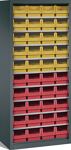 Regalschrank H1600xB690xT285mm grau 9Fachböden o.Türen 40xMK4 TECWERK
