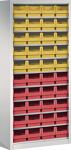 Regalschrank H1600xB690xT285mm lichtgrau 9Fachböden o.Türen 40xMK4 TECWERK