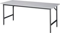 Arbeitstisch Ser.Jerry, NW-Nr.: 9000425482 B2000xT800xH800-850mm, Arbeitsplatte Melamin,S.22mm Gestell, anthr.-metallic RAU  