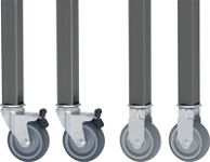 Rollensatz Ser.Jerry 2, NW-Nr.: 9000425491 Bock-/2 Lenkrollen, m.Festst.D.80mm f.Arbeitstische, 9000425480-487 RAU  