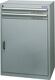 Garderobenschrank m.Sitzbank H1850xB625xT500mm lichtgrau/lichtgrau 2 Abt.TECWERK