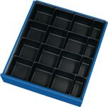 Schubladenunterteilungsmaterial Front 60-90mm Kleinteileeinsatz 16Mulden TECWERK
