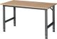 Werktisch, NW-Nr.: 9000425571 B1500xT800xH760-1080mm, Arbeitsplatte Buche Gestell anth.RAU  