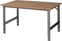 Werktisch, NW-Nr.: 9000425573 B1500xT1000xH760-1080mm, Arbeitsplatte Buche Gestell anth.RAU  