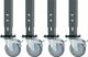 Rollensatz 2 Bock-/2, NW-Nr.: 9000425583 Lenkrollen m.Feststeller, D.125mm f.Werktisch-H.760-1080mm  