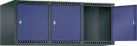 Aufsatzschrank H500xB1200xT500mm Farbwahl Anz.Abt.3 m.Drehriegelschloß PROMAT