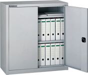 Flügeltürenschrank H1030xB950xT500mm lichtgrau/lichtgrau 2 BD TECWERK