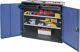 Werkzeug-/Beistellschrank H1000xB1000xT500mm 2Schubl.,2Bd.anthrazit/blau TECWERK