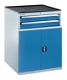 Maschinenschrank H1017xB805xT724mm 2x100mm 2 Auszüge lichtgr./lichtbl.