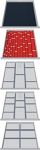 Schubladen-Unterteilungsmaterial Front-H.50-150mm 79-tlg.