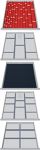 Schubladen-Unterteilungsmaterial Front-H.75-200mm 79-tlg.